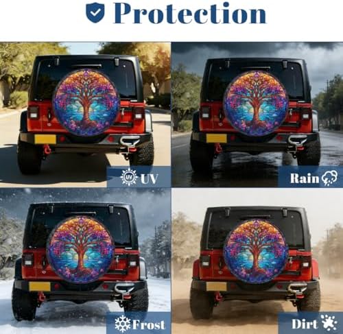 Tree of Life Spare Tire Cover Dust-Proof Spare Wheel Covers - Image 7