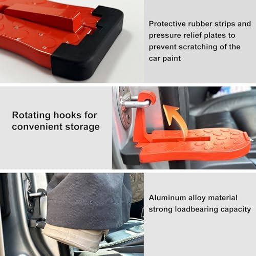 Car Door Step Ladder red - Image 6
