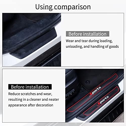 SINGARO Car Door Threshold Protection, Door Width 19.8x1.57inch Car/SUV - Image 5