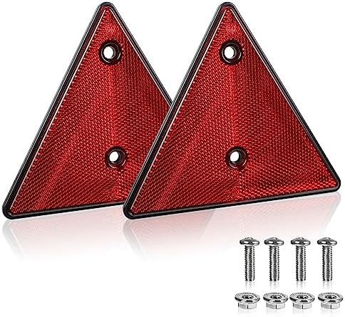 2-Pack Safety Reflector Warning Sign Triangle Reflectors by FajerminArt