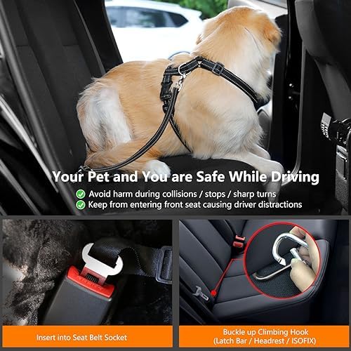 VavoPaw Dog Seat Belt Vest Harness - Image 2