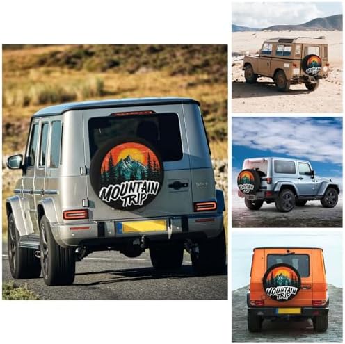 Mountain Trip Spare Tire Cover Waterproof Wheel Cover 17 Inch Universal Fit - Image 4