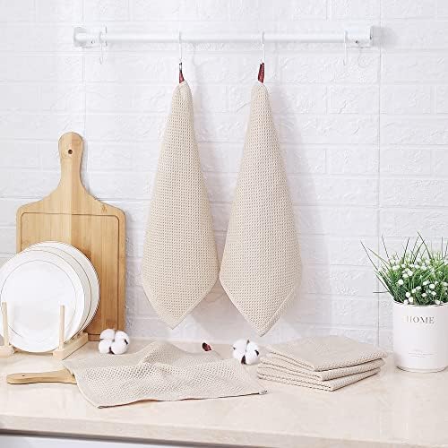 Kitinjoy 100% Cotton Waffle 6-Pack Kitchen Towels - Image 5