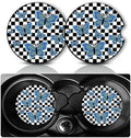 2Pack Blue Butterfly Car Cup Holder Coaster Neoprene Car Coasters by YGQZYYQ