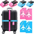 Weewooday 8 Pcs Luggage Straps Suitcase Tags Set by Weewooday
