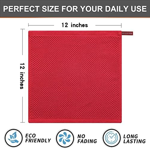 Kitinjoy 100% Cotton Waffle 12-Pack Kitchen Towels - Image 5