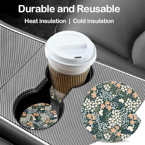 Ceramic Car Coasters – Absorbent Car Cup Holder Coaster Set - Image 4