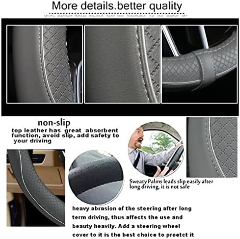 Car Steering Wheel Cover, Breathable, Heavy Duty, Full Surround, Sports Style - Image 3