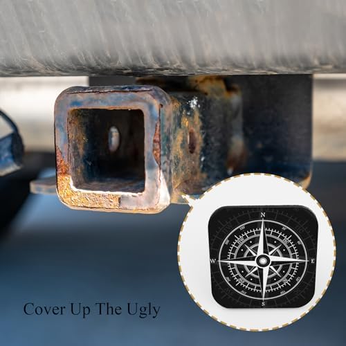 Compass 2X2 Hitch Cover Wind Rose Navigational Nautical Ocean Guide Square Tow - Image 4