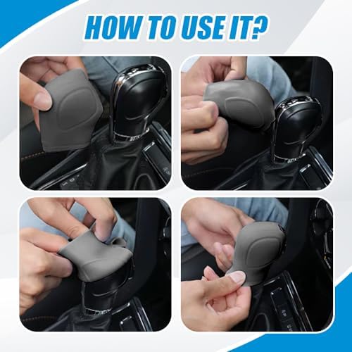 Car Gear Shift Knob Cover, Gear Shift Knob Cover Car Protect Accessories - Image 5