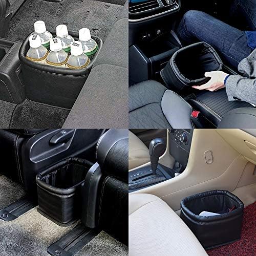 Leather Car Trash Can, Luxury Leakproof Car Organizer - Image 6