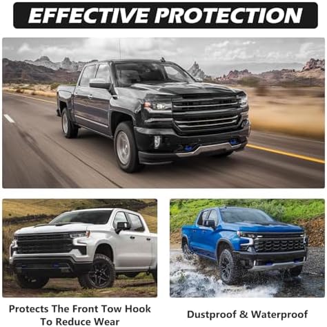 Tow Hook Covers for Silverado 1500/Sierra 1500 Dark Blue - Image 5
