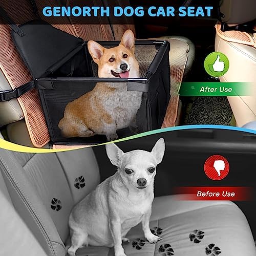 GENORTH Dog Car Seats for Small and Medium Dogs, Portable Puppy/Pet Car Booster - Image 6