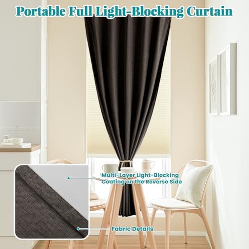 100% Blackout Self Adhesive Portable Curtains - Image 6