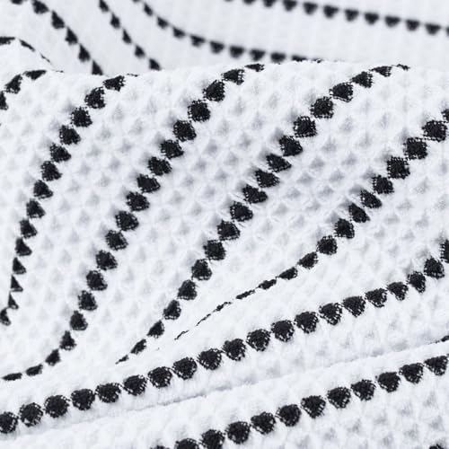 POLYTE 430 GSM Poly Blend Microfiber Quick Dry Waffle Bath Towel, 30x60 in - Image 6
