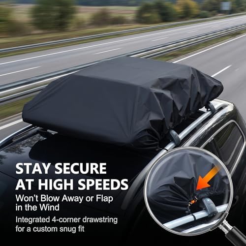 1 PC Car Roof Rack Cover, Waterproof Sunproof Silver Coated Fabric Cargo Bag - Image 4