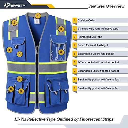JKSafety Reflective Safety Vest - Image 4