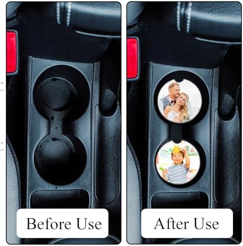 Eorbow 24 Packs Ceramic Sublimation Car Coasters, Car Blanks Cupholders - Image 3
