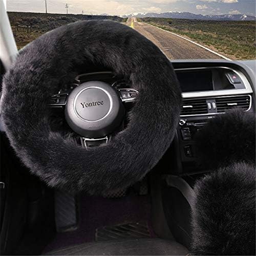 Yontree Fashion Fluffy Steering Wheel Covers - Image 3