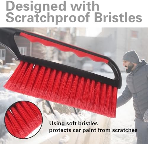 Snow Brush and Ice Scraper for Car Windshield, 26.4" Window Scraper Deicer for - Image 5