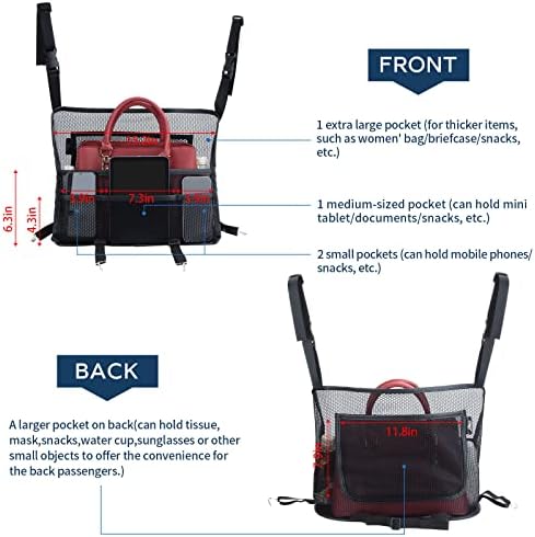 eing Car Organizers and Storage Mesh Bag, Purse Holder - Image 6