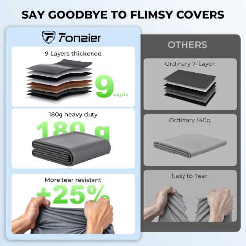 Fonzier 5th Wheel RV Cover, 9 Layers Heavy Duty Camper Cover - Image 2