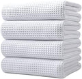 POLYTE 430 GSM Poly Blend Microfiber Quick Dry Waffle Bath Towel, 30x60 in by Polyte