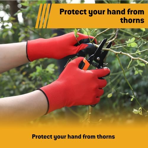 Work Gloves with Crinkle Latex Grip 12 Pairs, Medium/Large/X-Large - Image 4