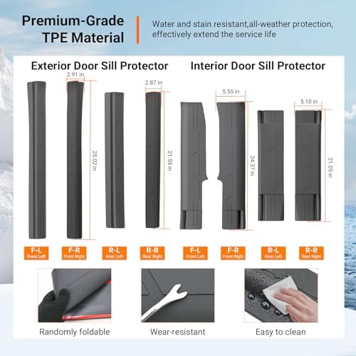 powoq 8Pcs Door Sill Protectors Compatible - Image 5