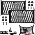 2 Pack Small Cargo Net Pocket Storage Mesh Net Elastic Automotive Cargo Nets by VEEBELL