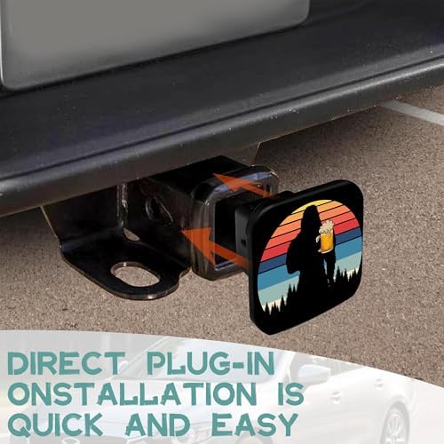 Trailer Hitch Cover, Sasquatch and Beer Tow Hitch Cover - Image 6
