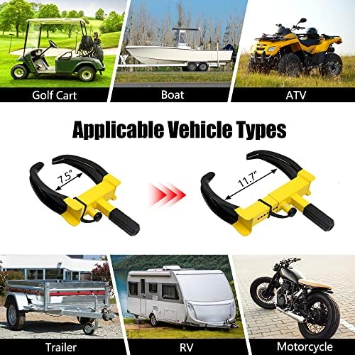 KAYCENTOP Universal Wheel Lock, Security Trailer Wheel Lock Anti Theft Tire Lock - Image 4
