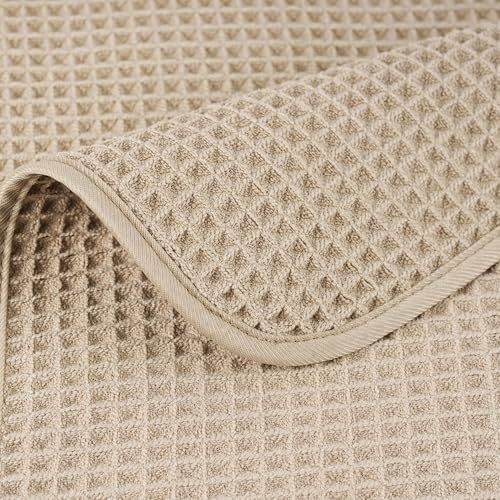 POLYTE 430 GSM Poly Blend Microfiber Waffle Wash Cloth Face Towel, 13x13 in - Image 5