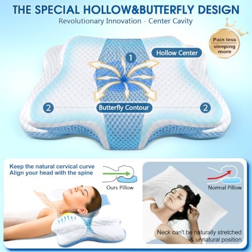 CHxxy Memory Foam Pillows, Cervical Pillow - Image 2