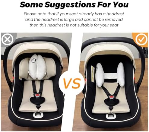 Adjustable Baby Head Support, U-Shaped Travel Pillow - Image 3