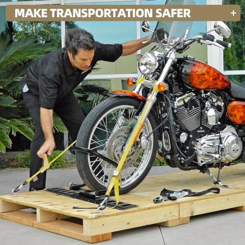 4-Pack E-Track Wheel Chock for E-Track System, Motorcycle Wheel chock - Image 6