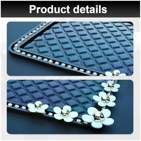 Bling Daisy Car Dashboard Anti-Slip Mat, Rhinestone Auto Dash Phone Hold Sticky - Image 3