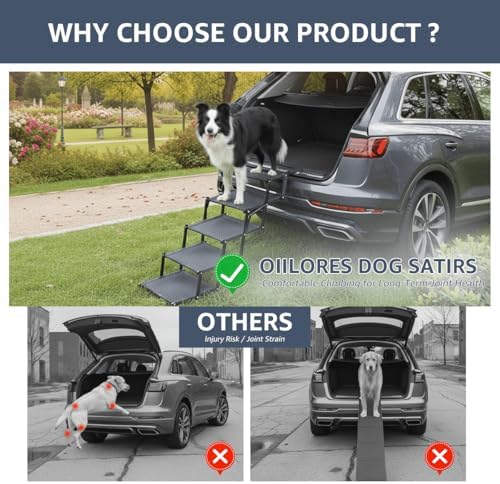 Oiilores Foldable Dog Stairs for Large Dogs - Image 5