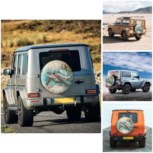 Sea Turtle Spare Tire Cover Waterproof Wheel Cover 16 Inch Universal Fit - Image 4