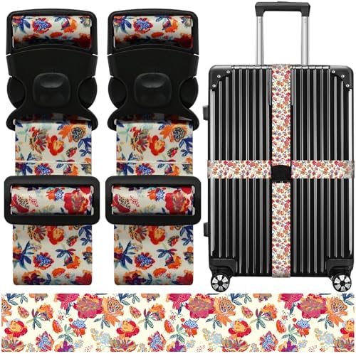Luggage Straps for Suitcases, Travel Adjustable Belt by ZHOMA