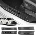 ZZEQYG 4 Pcs ABS Interior Carbon Fiber Door Sill Protector Compatible by ZZEQYG