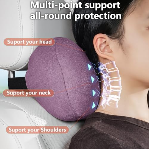 Car Neck Pillow Seat Ergonomic Design Memory Foam, 1 Pack - Image 2