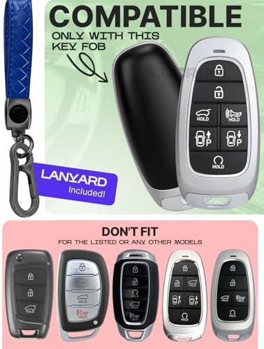Lucrum Compatible with Hyundai Key Fob Cover & Keychain - Image 2