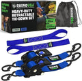 Rhino USA Retractable Ratchet Straps - 2in x 10ft by RhinoUSAInc