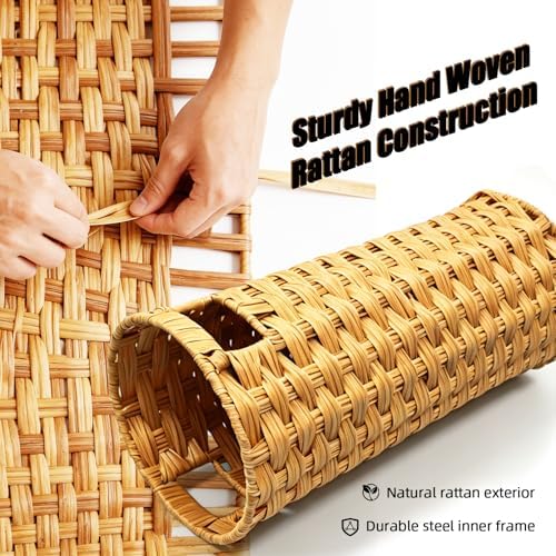 Rattan Umbrella Stand with Drip Tray - Image 3