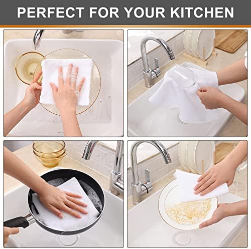 Kitinjoy 100% Cotton Waffle 12-Pack Kitchen Towels - Image 4