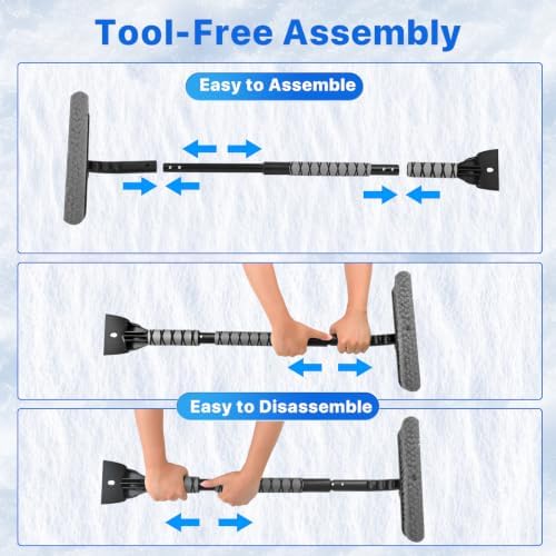 44 in Extendable Snow Brush and Ice Scraper - Image 7
