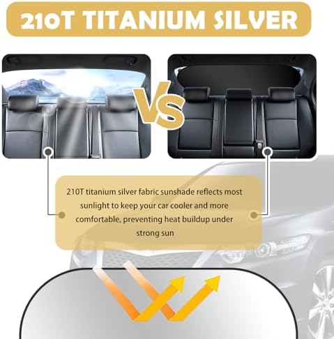 39.3"x19.7" Back Window Sun Shades - Image 3