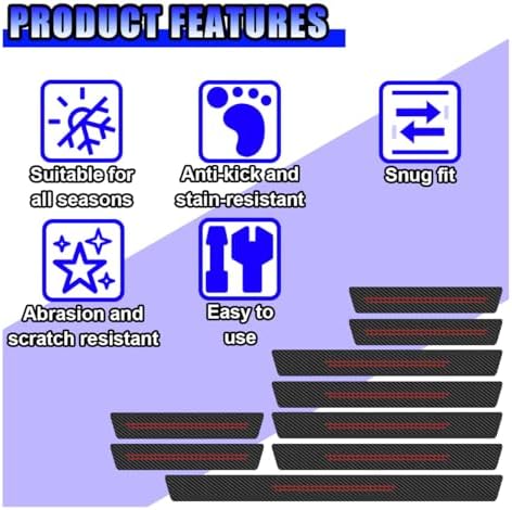 Car Door Sill Protector, Anti-Scratch Threshold Strip - Image 4