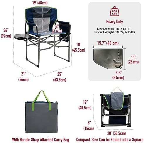 SUNNYFEEL Oversized Camping Chair Portable Directors Chairs - Image 3